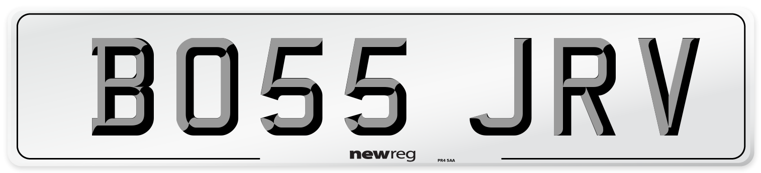 BO55 JRV Number Plate from New Reg